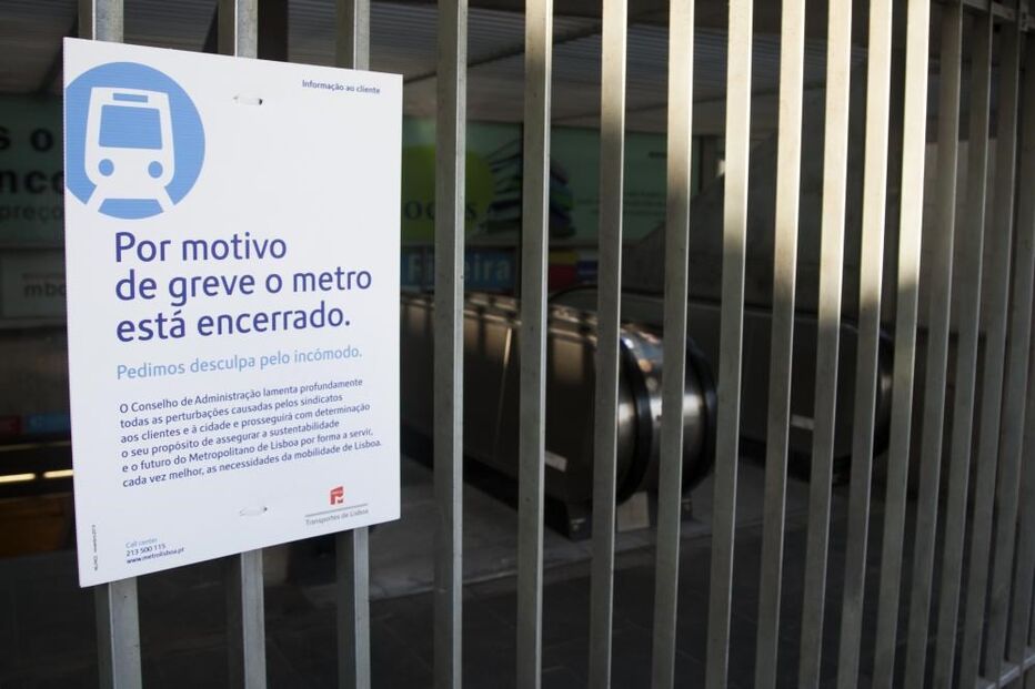 metro, lisboa, greve