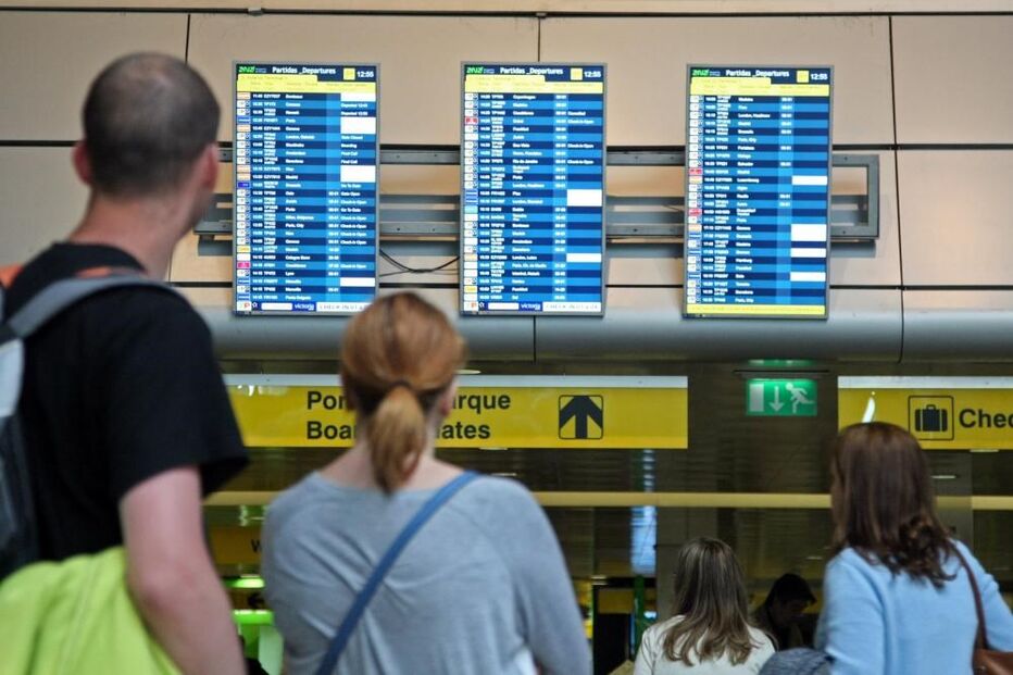 passageiros, Lisboa, painéis, TAP