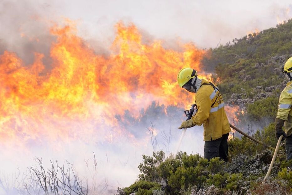 Bombeiros, incêndio, chamas
