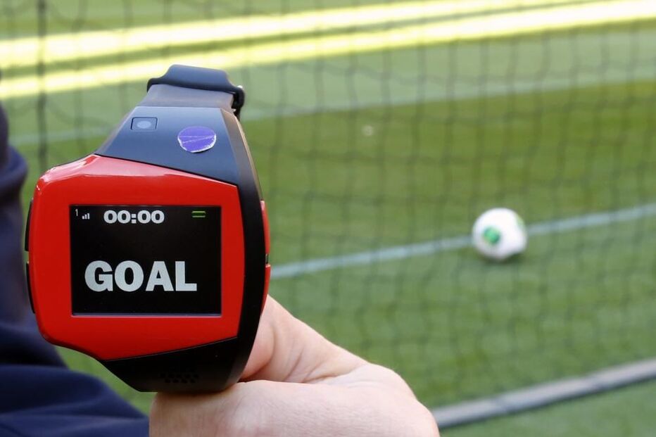 tecnologia, linha de golo, baliza, relógio