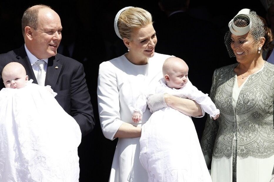 Alberto, Charlene, Diana de Polignac Nigra, gémeos, Mónaco