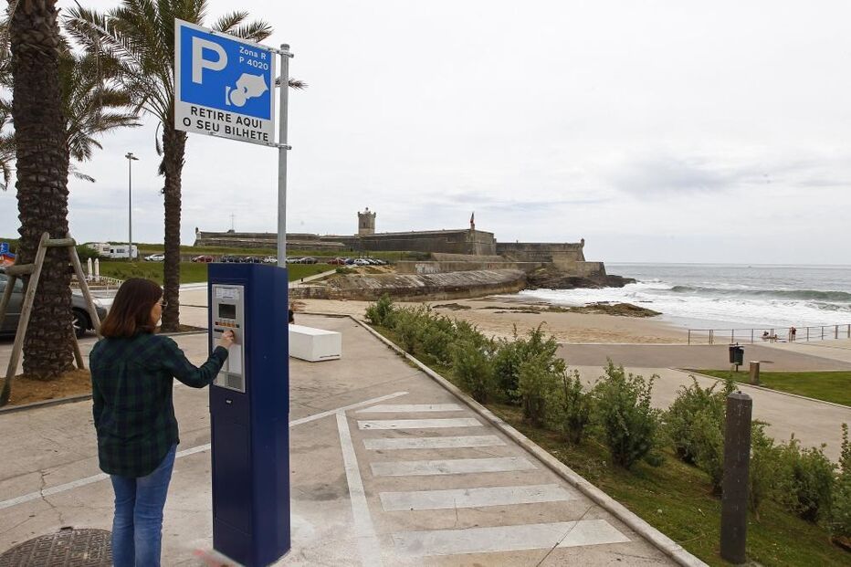 parquímetro, praia