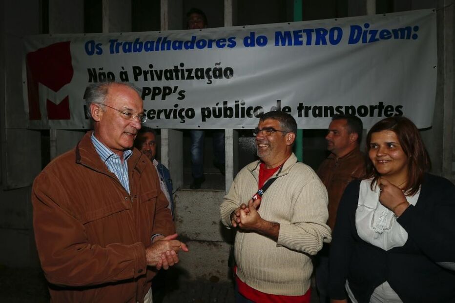 Arménio Carlos, metro, lisboa