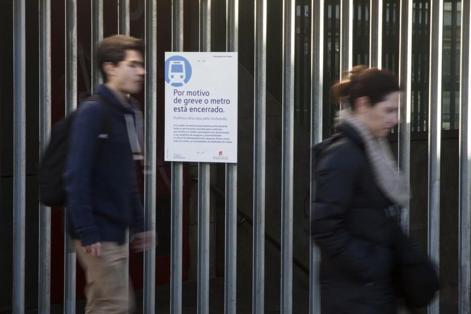metro, lisboa, greve