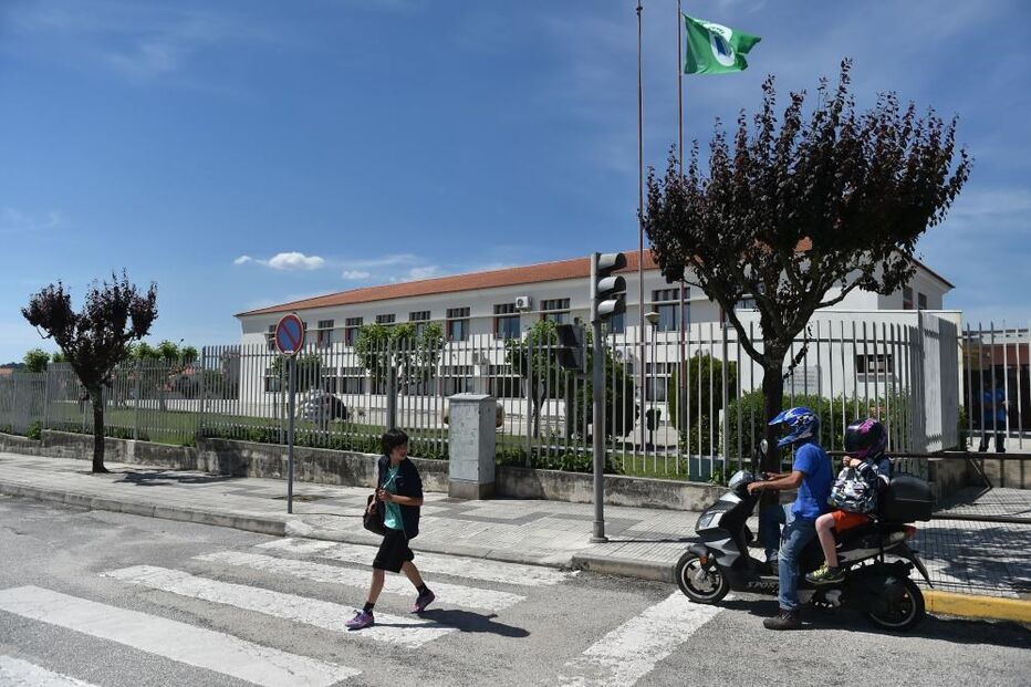 escola, Nelas, fachada,