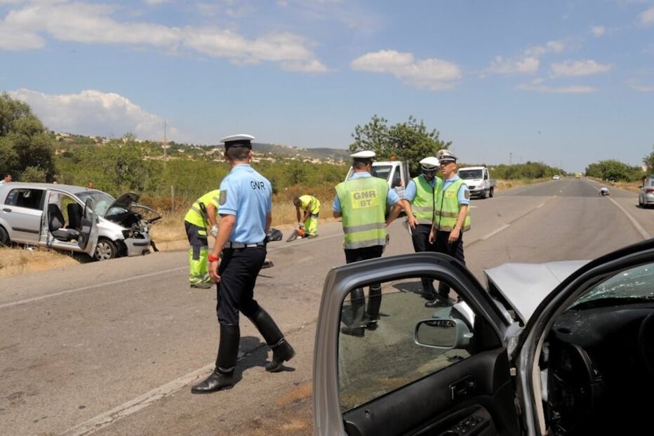 Algarve, colisão, estrada