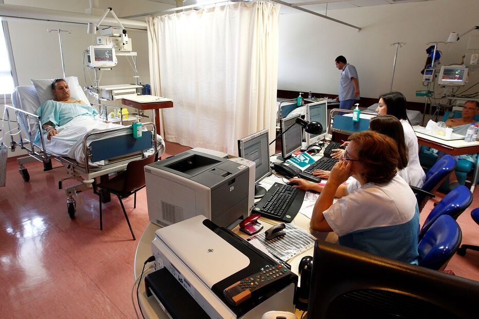 enfarte, doente, hospital