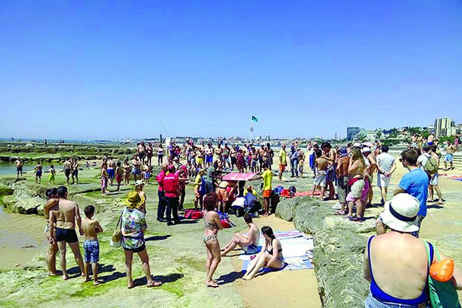 banhista, praia, salvamento, estoril