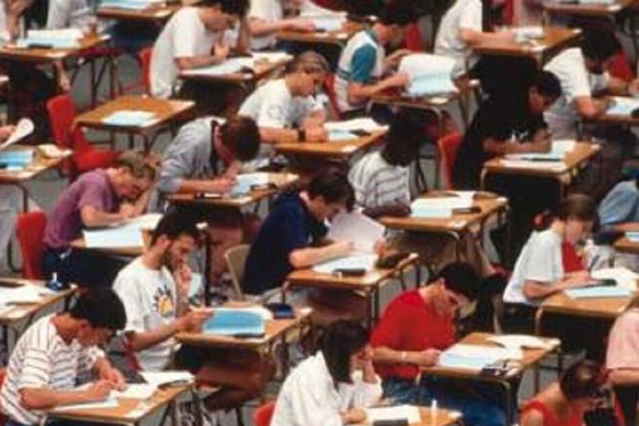 exames, universidade, estudantes, 