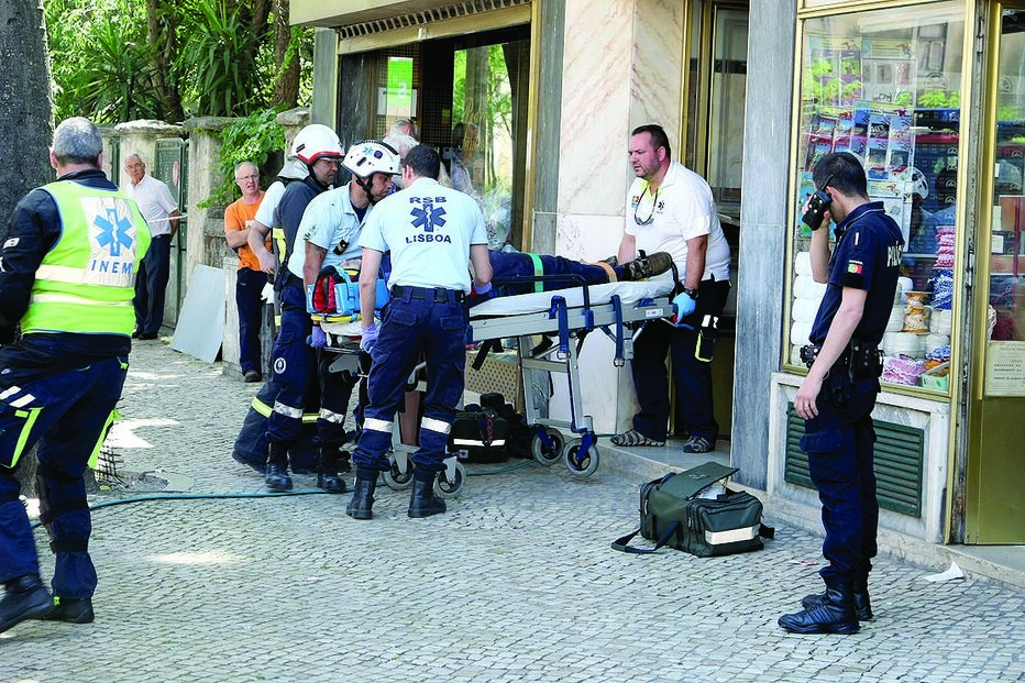 cabina, elevador, vítima, mola, segurança, esmagamento