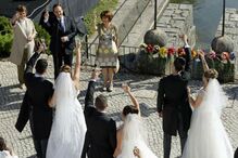 noivos, Santo António, cerimónia, casais, Lisboa