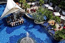 hotéis, bares aquáticos, férias, verão