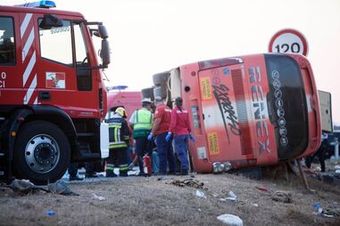 autocarro, despiste, acidente a2