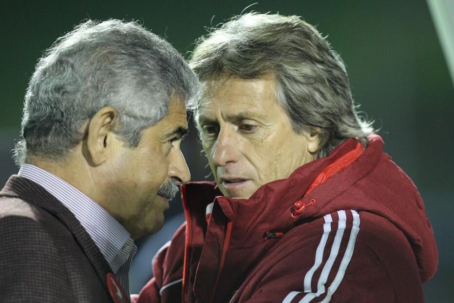 Luís Filipe Vieira, presidente, Jorge Jesus, treinador, Benfica, 