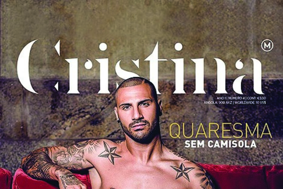 Quaresma, jogador, sátira, humor, Cristina Ferreira, nu, despido, revista
