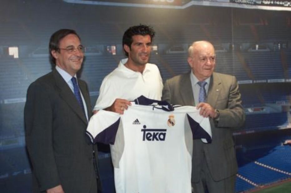 Figo, apresentação, real madrid