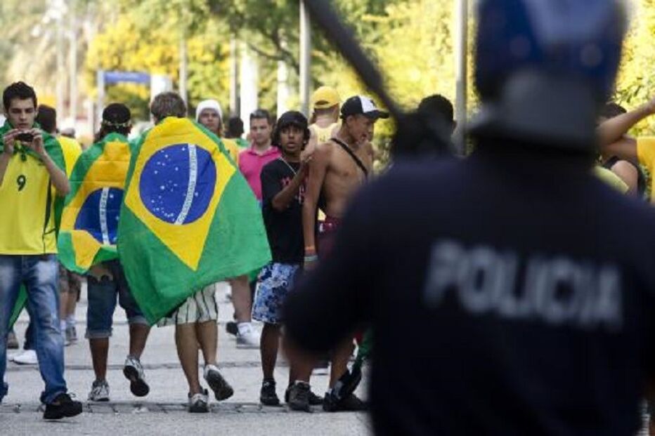 polícia, Brasil, bandeira