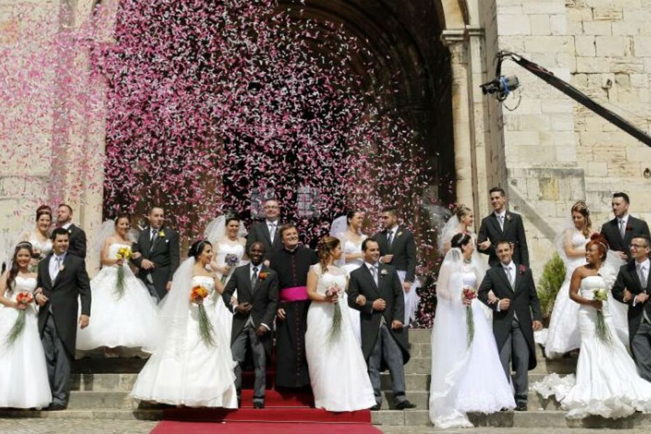 noivos, Santo António, cerimónia, casais, Lisboa