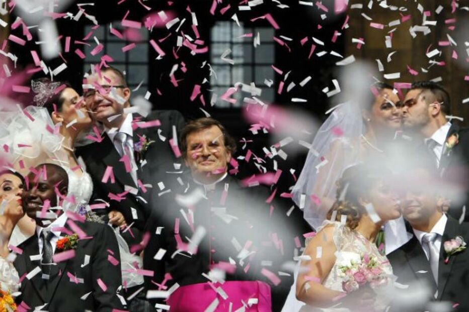 noivos, Santo António, cerimónia, casais, Lisboa