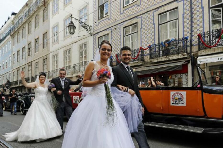 noivos, Santo António, cerimónia, casais, Lisboa