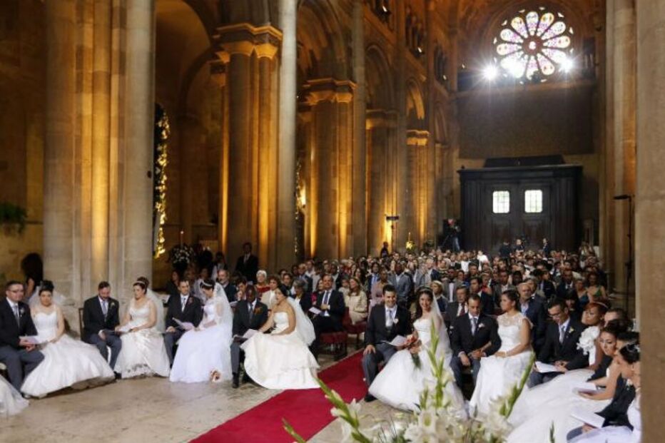 noivos, Santo António, cerimónia, casais, Lisboa