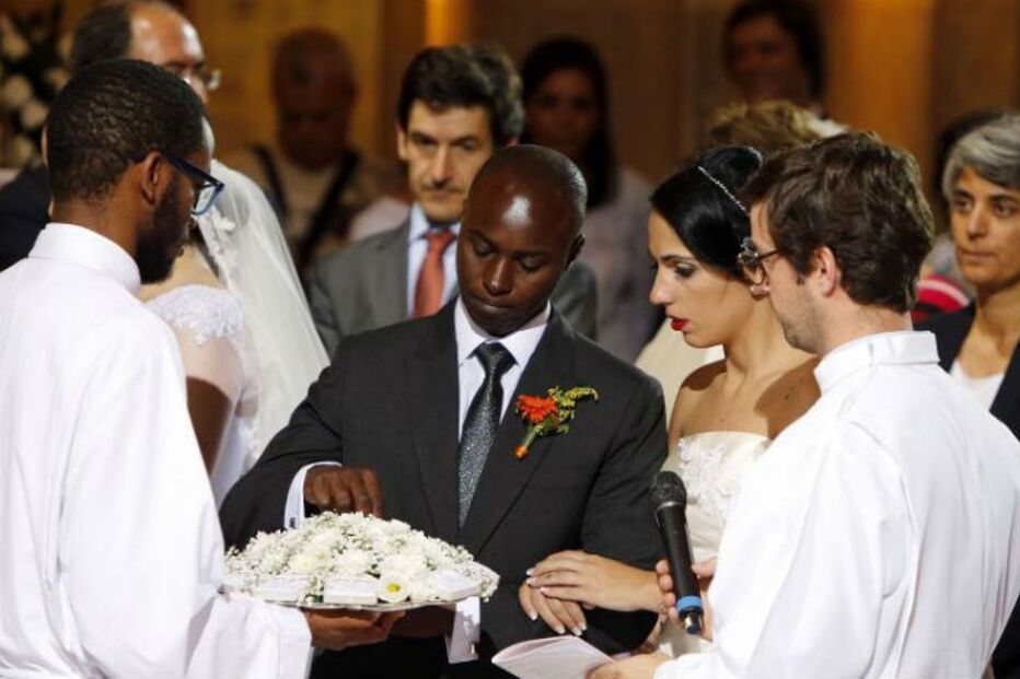 noivos, Santo António, cerimónia, casais, Lisboa