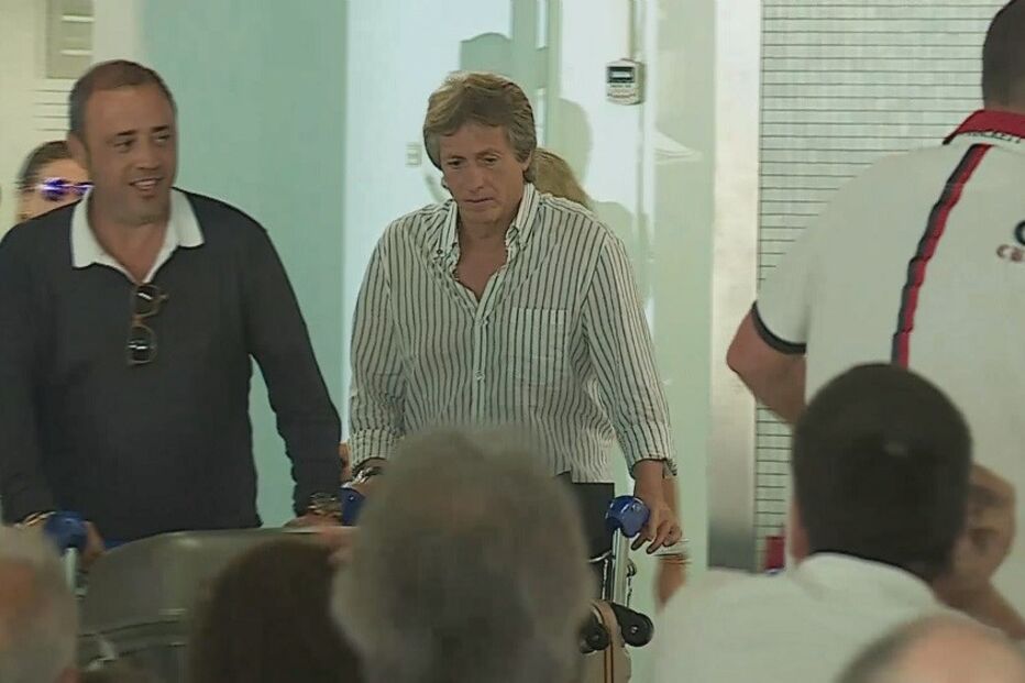 jorge jesus, sporting, treinador, aeroporto
