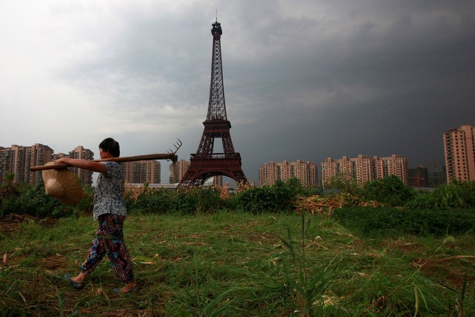 réplica, Torre Eiffel, Zhejiang, China