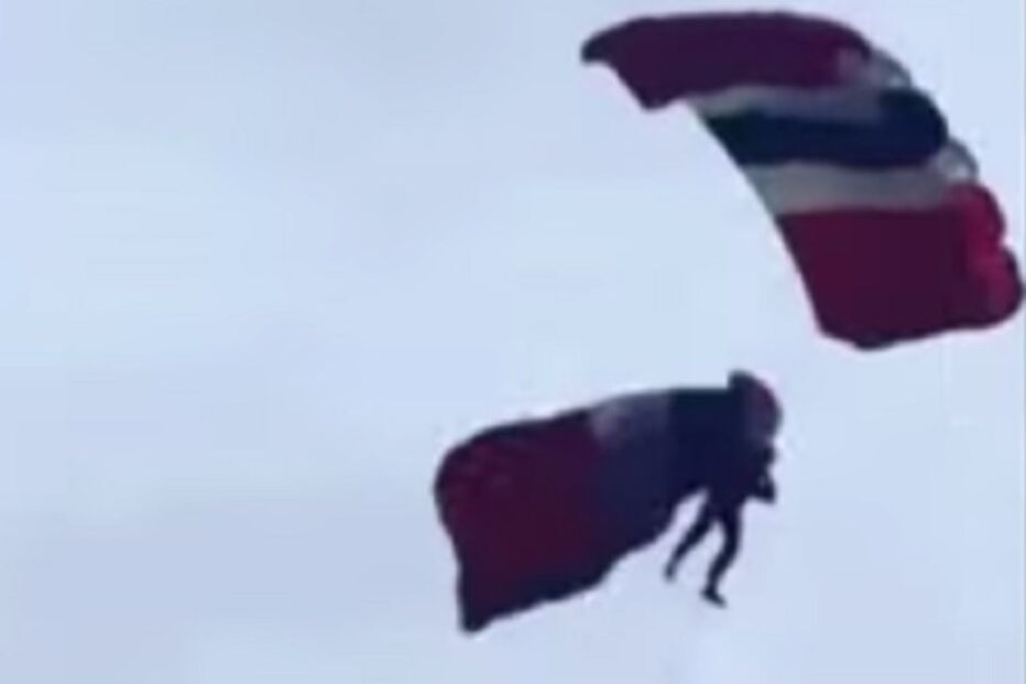 paraquedas, festival aéreo