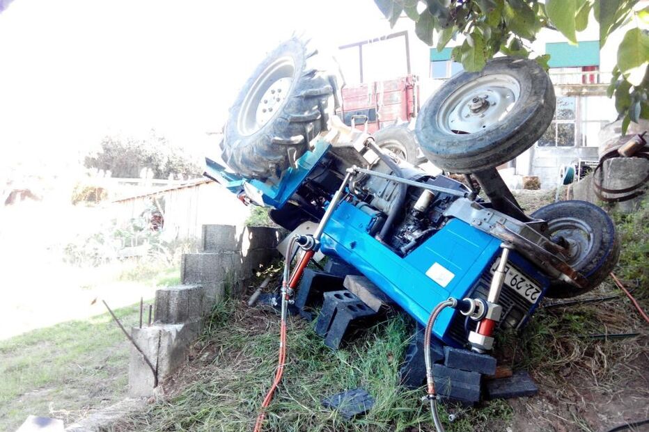 acidente, trator