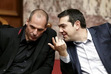 Yanis Varoufakis, ministro, finanças, Alexis Tsipras, primeiro-ministro, Grécia
