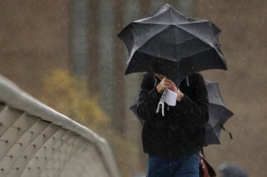 chuva forte guarda-chuva