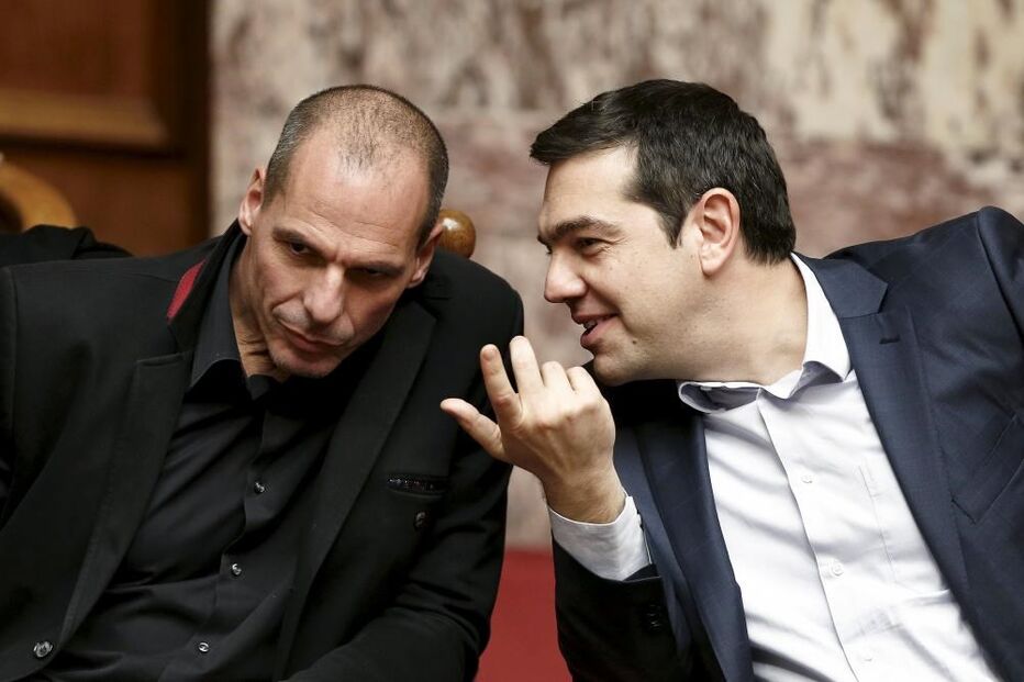 Yanis Varoufakis, ministro, finanças, Alexis Tsipras, primeiro-ministro, Grécia