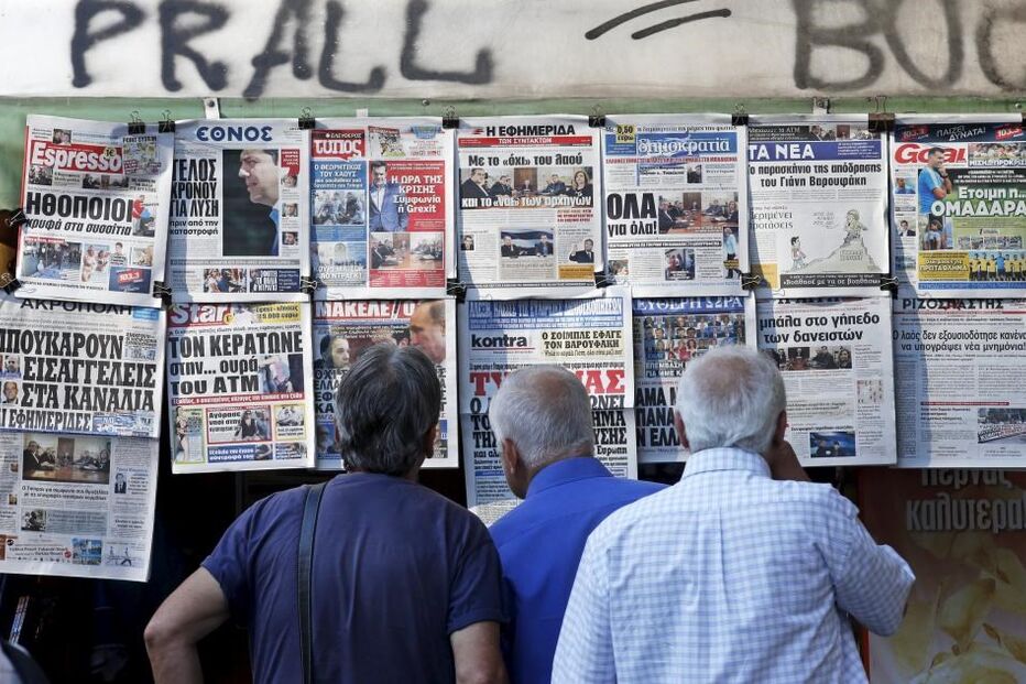 Grécia, jornais