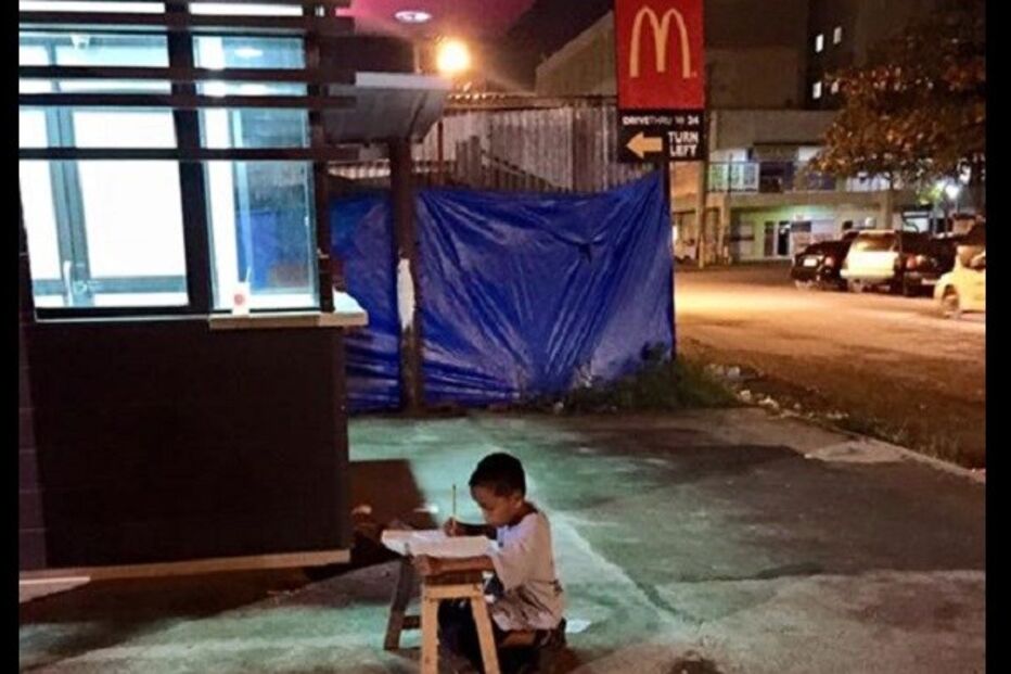 Joyce Gilos Torrefranca, Daniel Cabrera, criança, menino, estudante