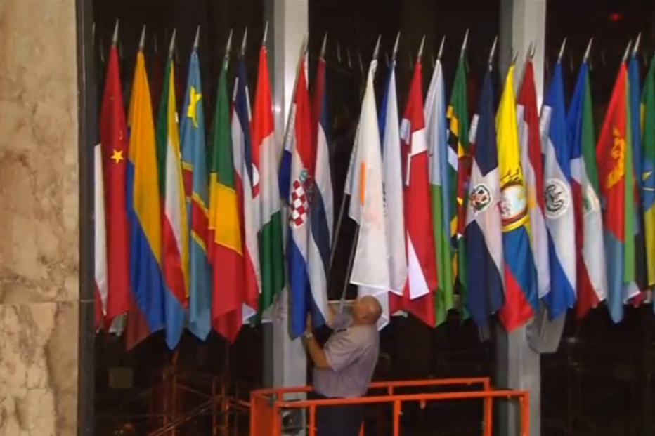 Bandeira, Cuba, EUA, Havana, diplomacia