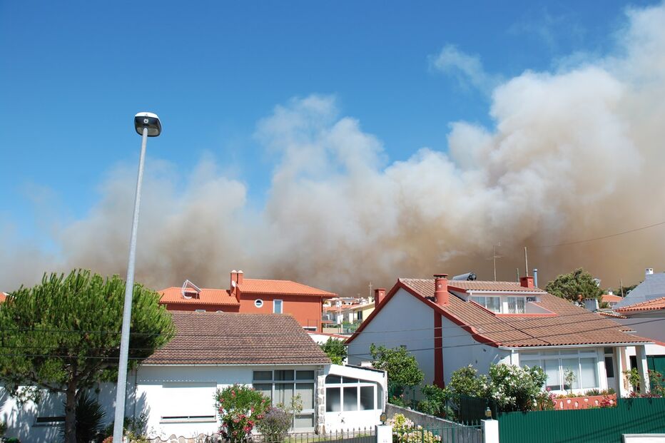 fotos, leitores, incêndio, Cascais