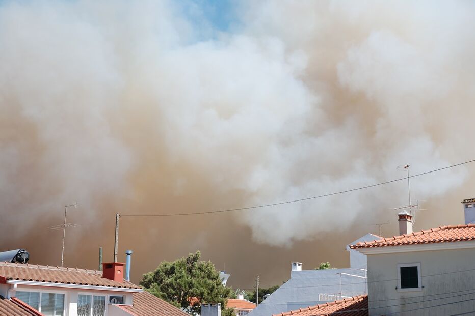 fotos, leitores, incêndio, Cascais
