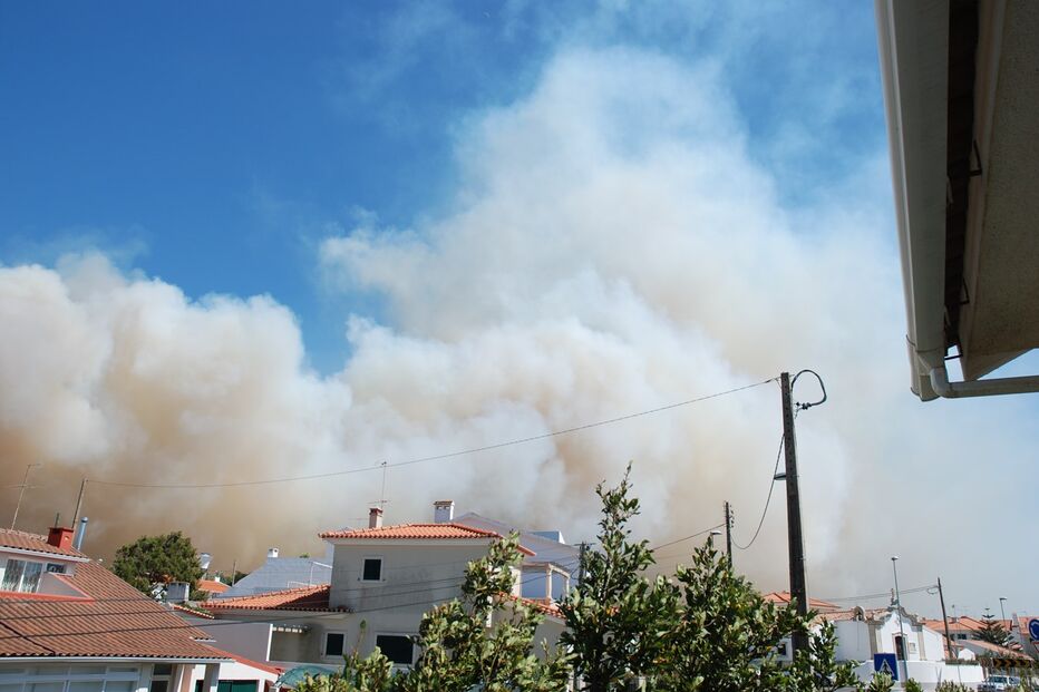 fotos, leitores, incêndio, Cascais