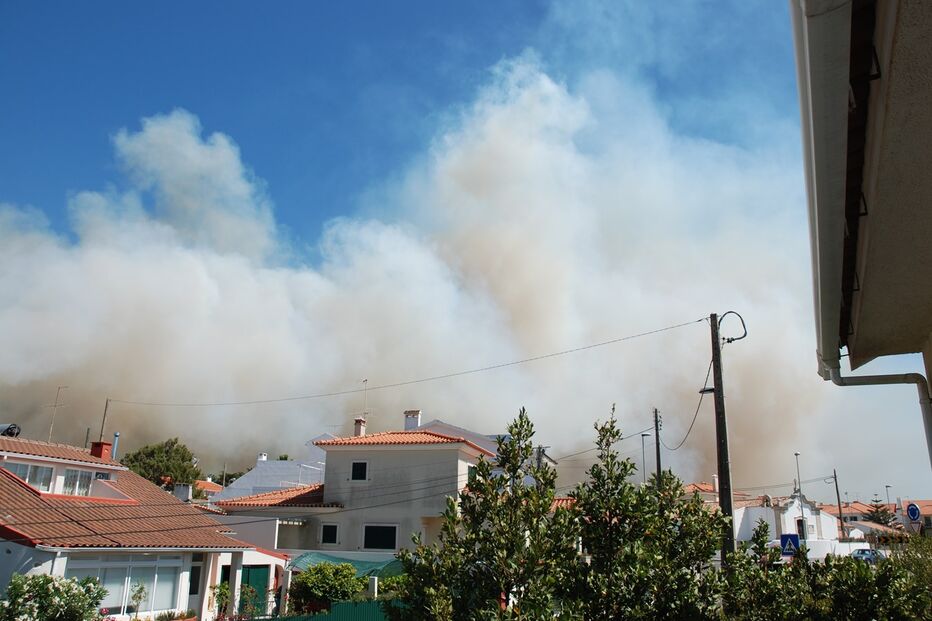 fotos, leitores, incêndio, Cascais