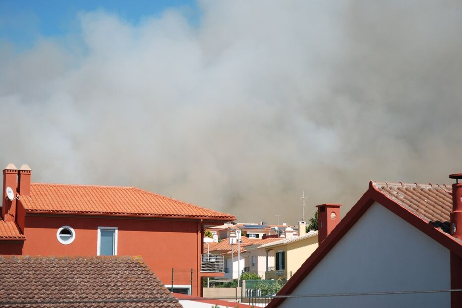 fotos, leitores, incêndio, Cascais