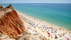 Praia da Falésia em Albufeira interditada a banhos 