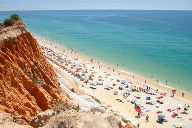 Praia da Falésia, no concelho de Albufeira