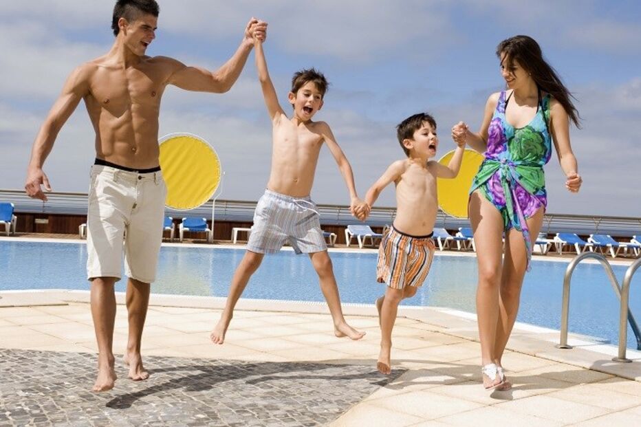 hotéis, férias, crianças verão