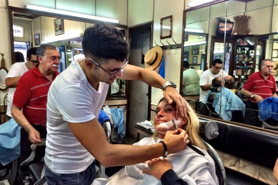 Teresa Guilherme, barba, barbearia, Facebook,