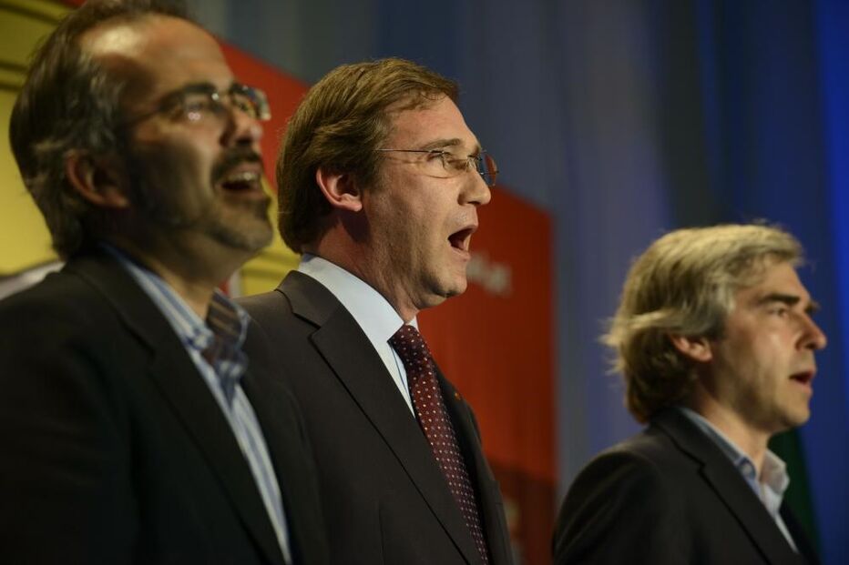 Paulo Rangel, Pedro Passos Coelho e Nuno Melo