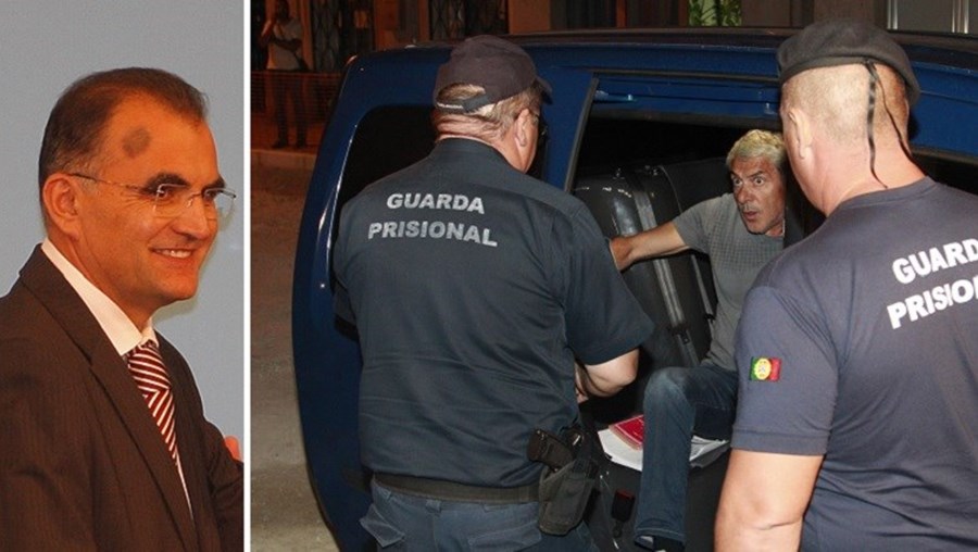 Joaquim  Barroca (à esquerda) esteve em prisão domiciliária, mas depois foi libertado. José  Sócrates chegou a casa pelas 20h57 numa carrinha da cadeia