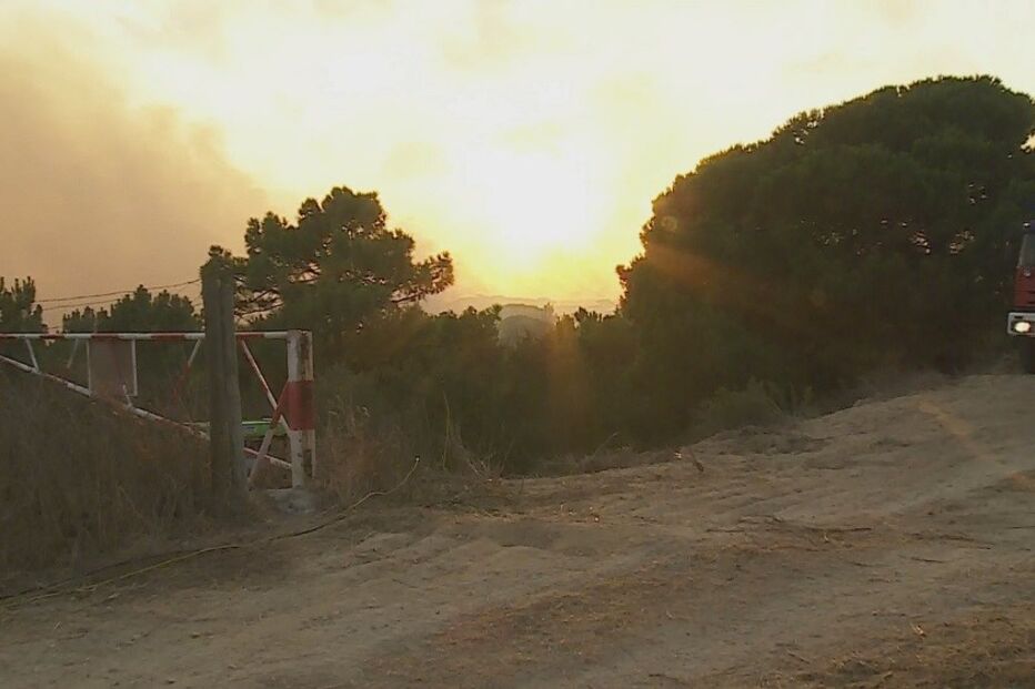 Incêndio, Charneca da Caparica, Foz do Rego, bombeiros, ferido