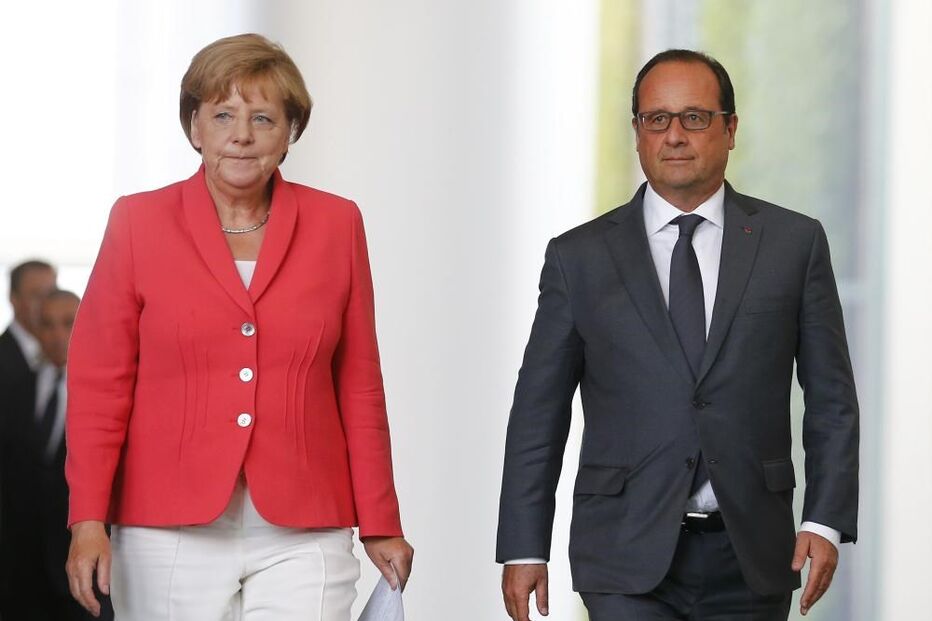 Merkel, Hollande