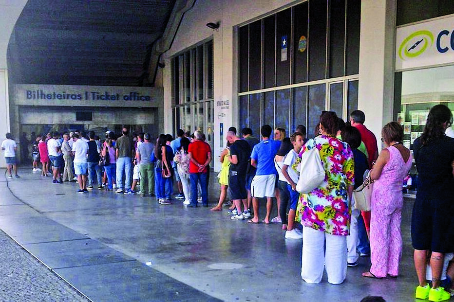 clássico, fila, bilhetes